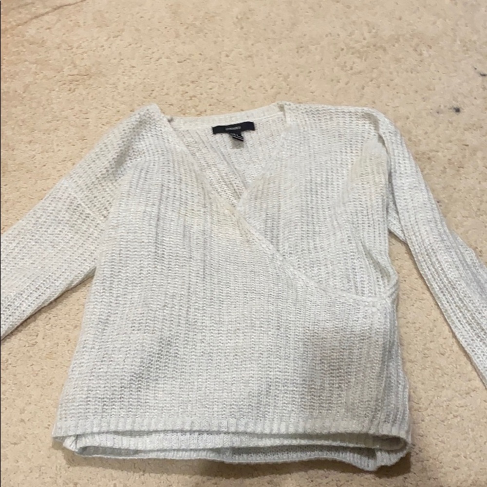 Crossover wrap sweater from forever 21